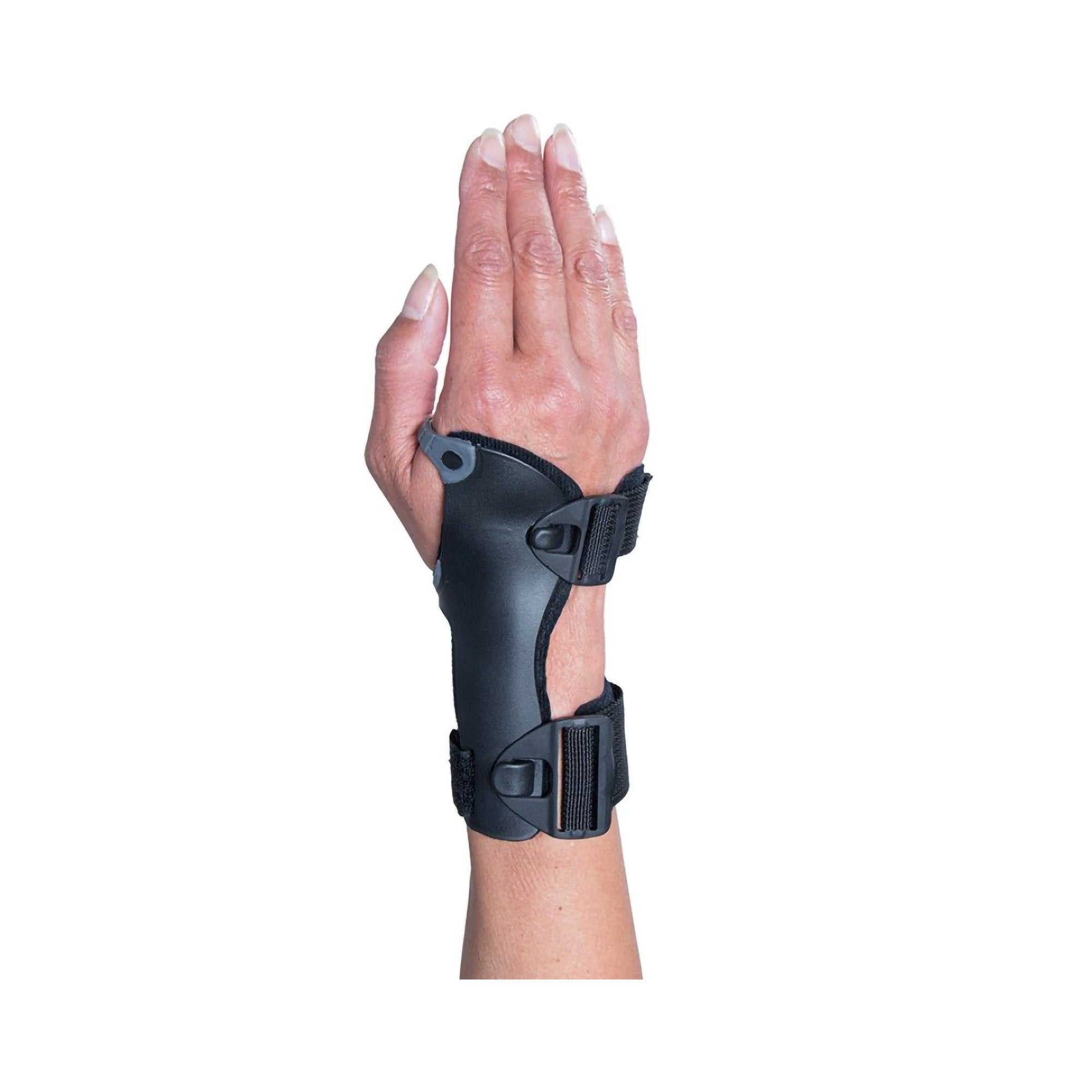 Wrist Splint Ossur Exoform Carpal Tunnel Low Profile Plastic / Nylon Left Hand Black / Blue / Gray Large