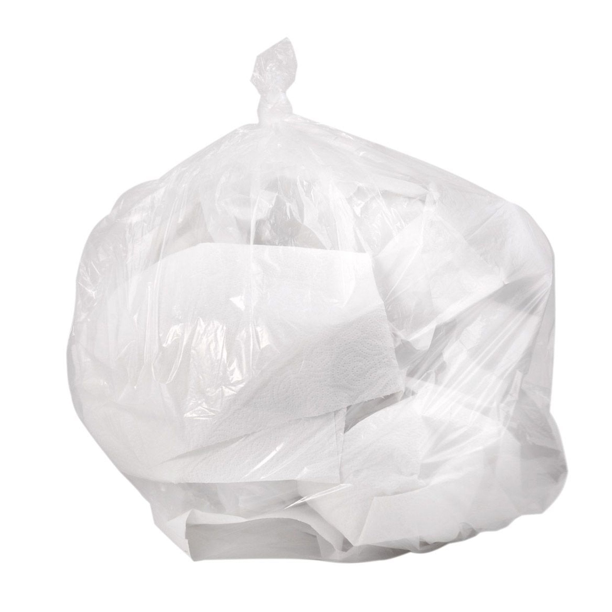 30 gallon clear LLDPE Colonial trash bags