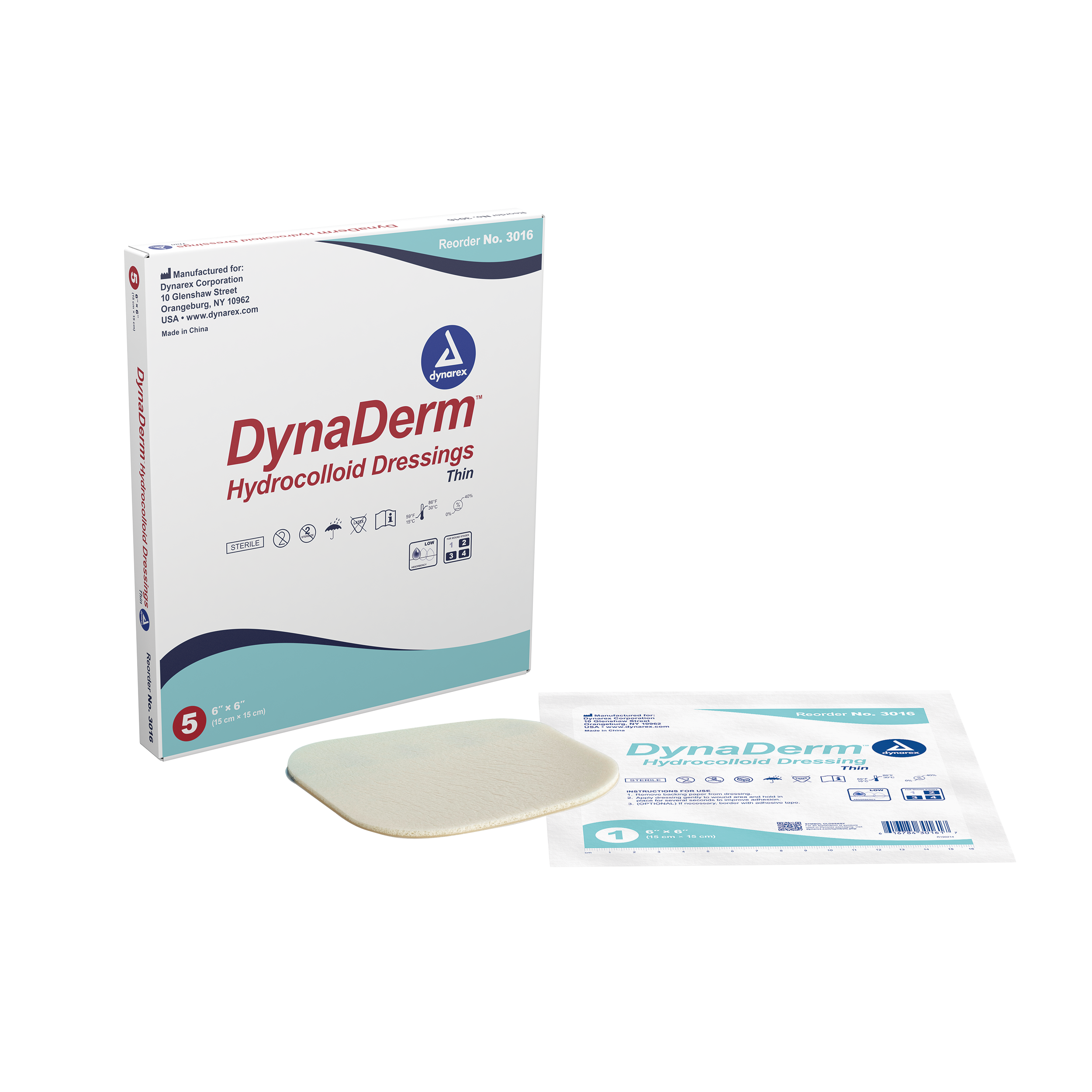 Dynarex DynaDerm Hydrocolloid Dressings