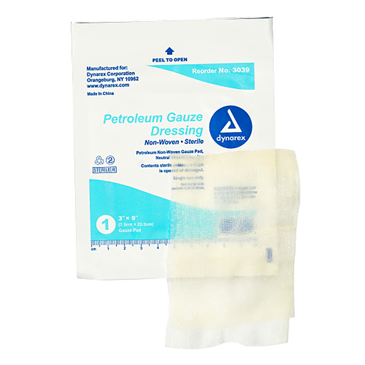 dynarex petroleum gauze dressings