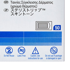 Skin Closure Strip Steri-Strip 1/2 X 4 Inch Nonwoven Material Flexible Strip Tan, Packaging Type- Case