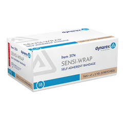 Cohesive Bandage Sensi-Wrap 4 Inch X 5 Yard Self-Adherent Closure Tan NonSterile Standard Compression, Packaging Type- Case