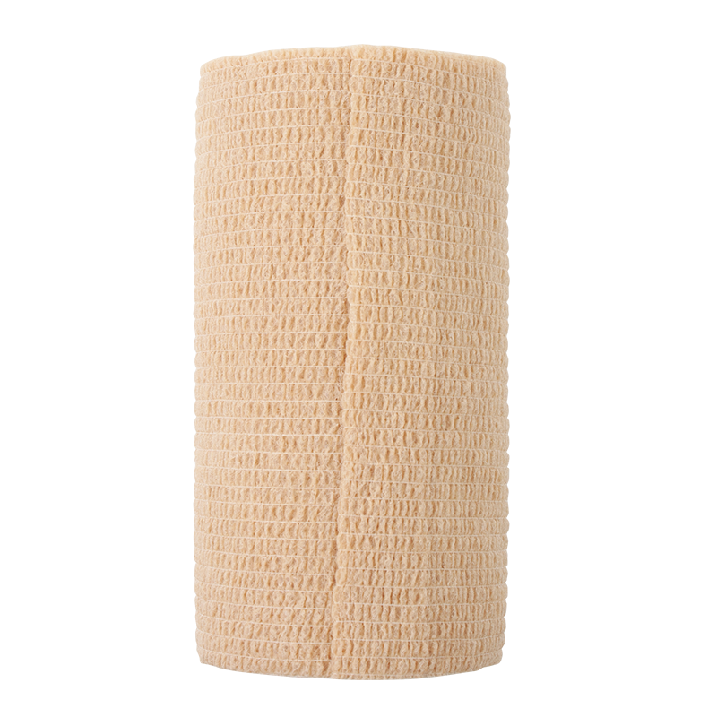 Cohesive Bandage Sensi-Wrap 4 Inch X 5 Yard Self-Adherent Closure Tan NonSterile Standard Compression, Packaging Type- Case