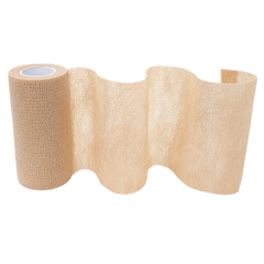Cohesive Bandage Sensi-Wrap 4 Inch X 5 Yard Self-Adherent Closure Tan NonSterile Standard Compression, Packaging Type- Case
