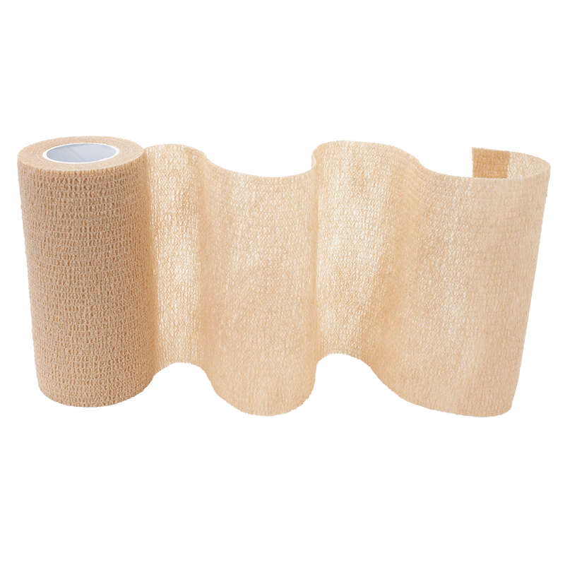 Cohesive Bandage Sensi-Wrap 4 Inch X 5 Yard Self-Adherent Closure Tan NonSterile Standard Compression, Packaging Type- Case