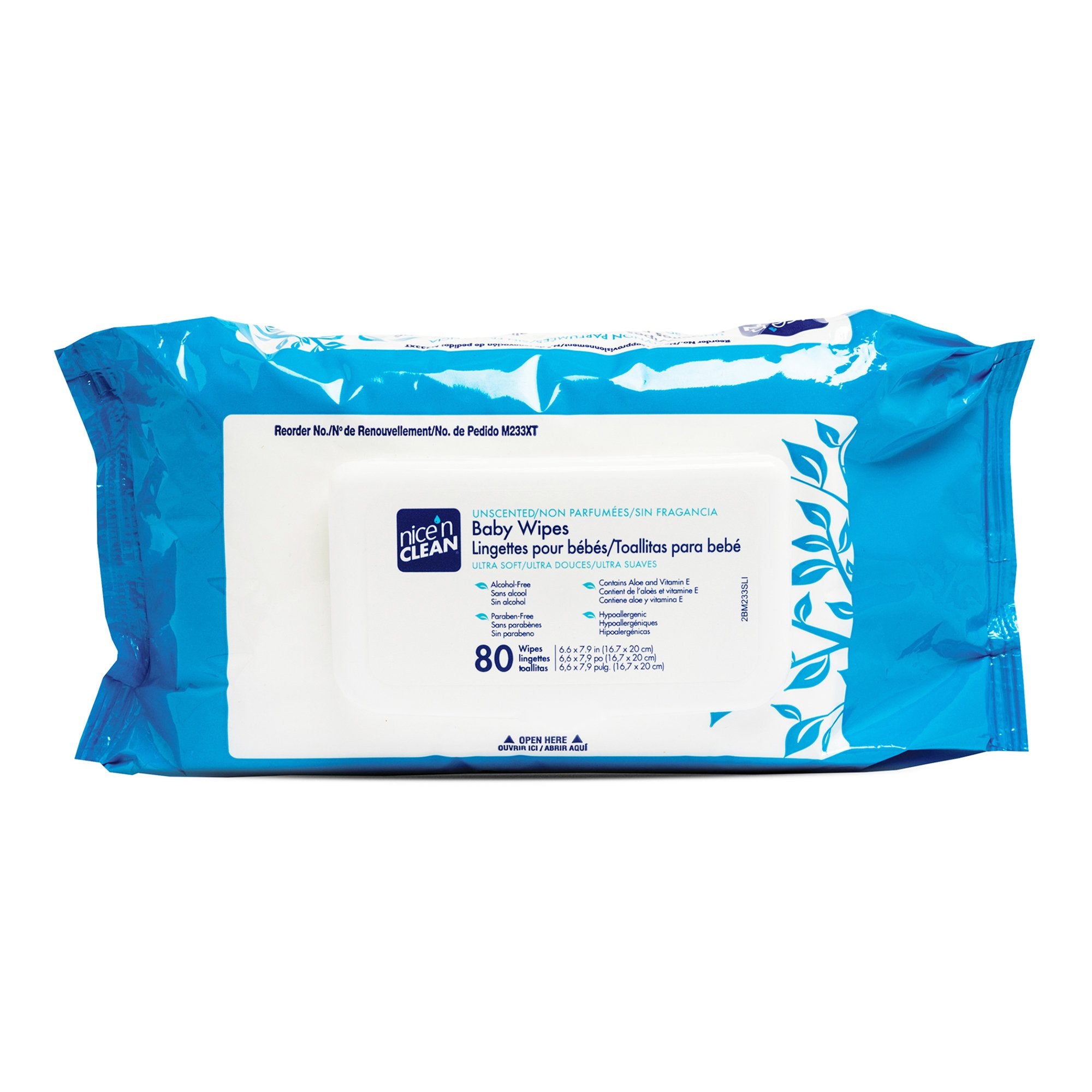 Baby Wipe Nice'n Clean Soft Pack Unscented 80 Count