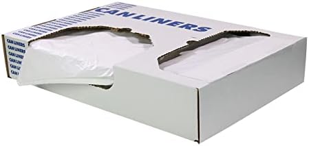 Trash Bag Heritage 60 gal. Clear LLDPE 1.1 mil 38 X 58 Inch Star Seal Bottom Flat Pack, Packaging Type- Case