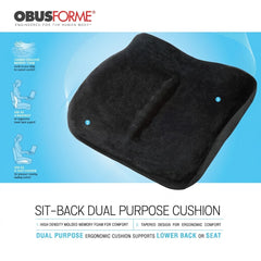 The Sitback Cushion Obusforme Black