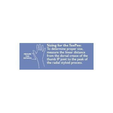 Thumb Protector Tee Pee Adult Small Hook and Loop Strap Closure Left or Right Hand