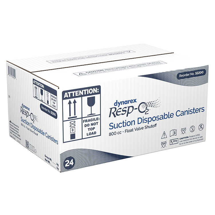 Dynarex Disposable Suction Canisters - Reliable, sterile, and easy-to-use suction canisters for medical professionals, ensuring optimal hygiene and efficiency in patient care.