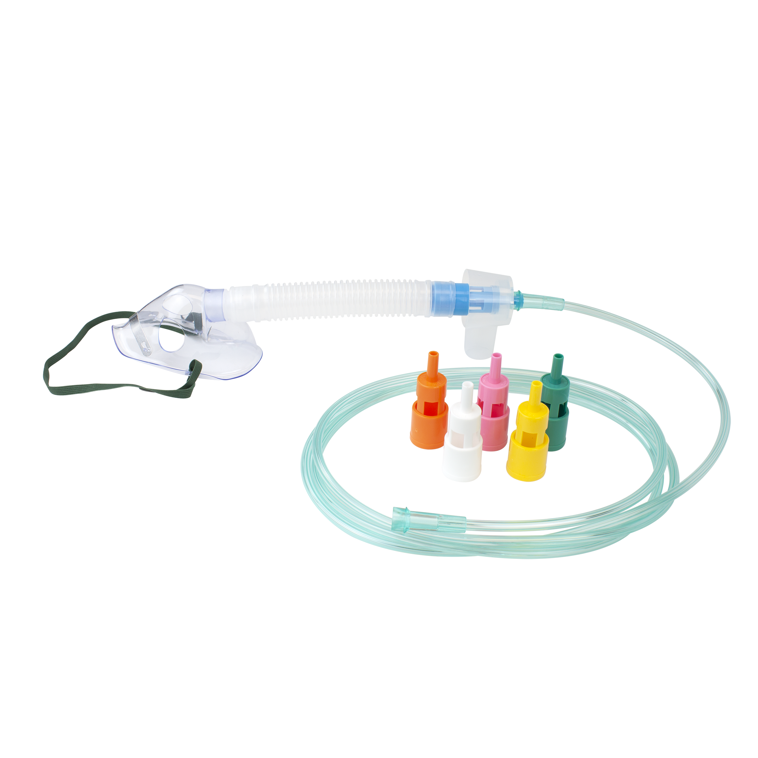 Máscaras Dynarex Venturi con diluyentes y dial: mejoran la terapia de oxígeno con flujo ajustable para una comodidad respiratoria óptima y una administración precisa.