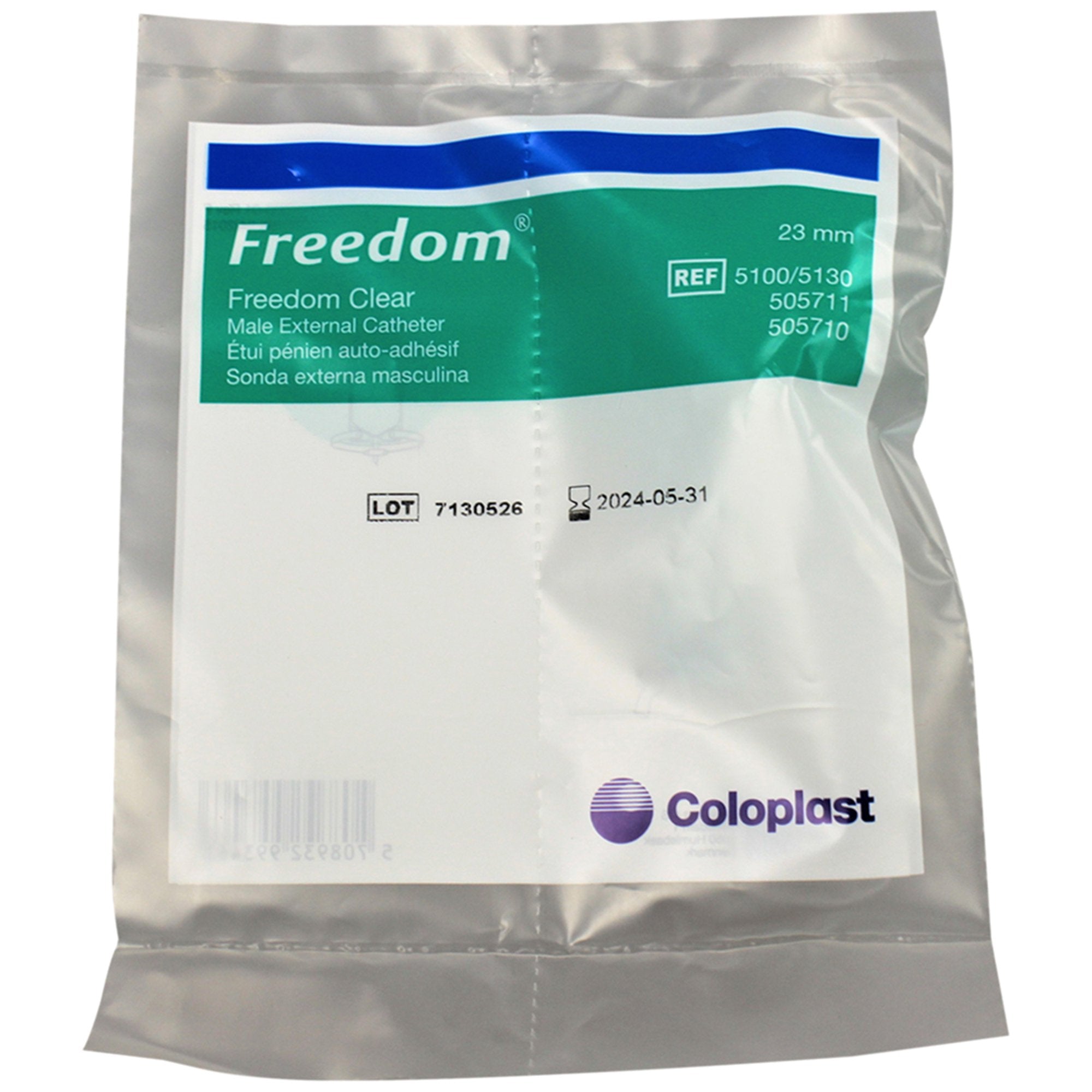 Male External Catheter Freedom Cath Self-Adhesive Seal Silicone Small,Packaging Type- Each