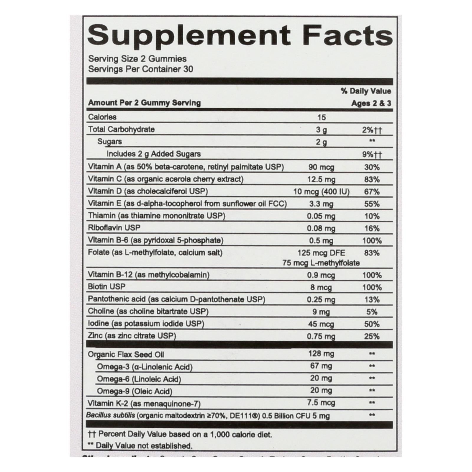 smartypants gummy vitamin tdlr complt 1 each 60 ct