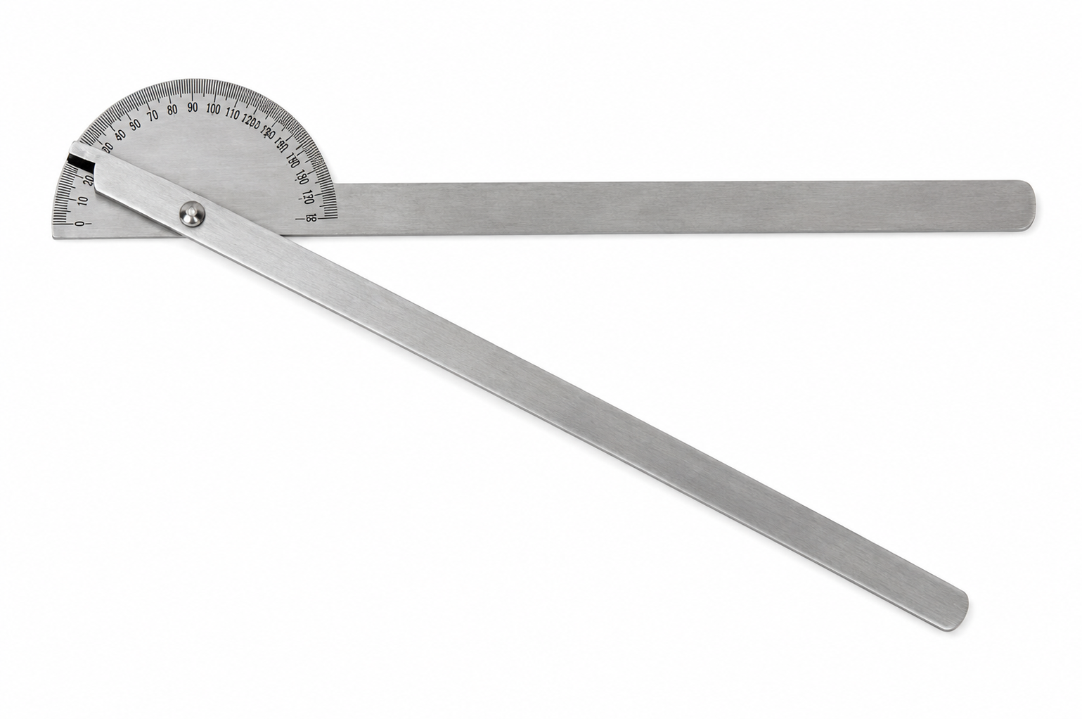 Stainless Steel Goniometer with Dual Scales for Joint Measurement