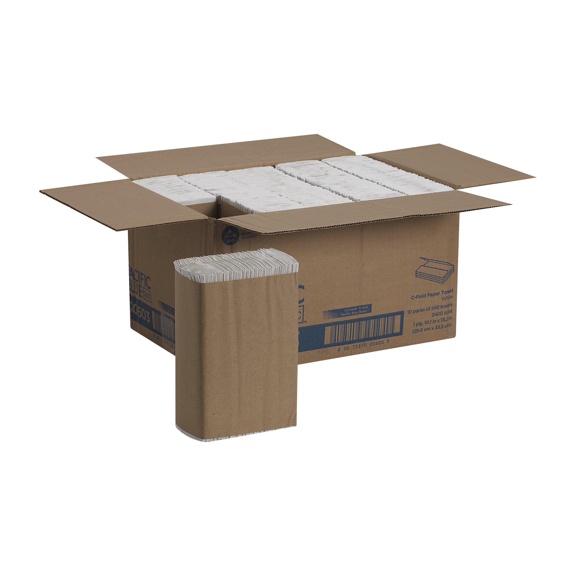 Paper Towel Pacific Blue Basic C-Fold 10 X 13 Inch | 10PK/Case