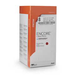 Surgical Glove ENCORE Latex Micro Size 8 Sterile Latex Standard Cuff Length Micro-Textured Brown Chemo Tested | 4Box/Case
