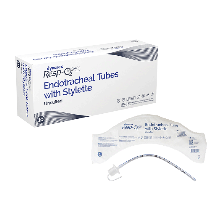 Dynarex Uncuffed Endotracheal Tube - Reliable Airway Management for Enhanced Patient Safety and Comfort. Ideal for Medical Professionals and Emergency Care.