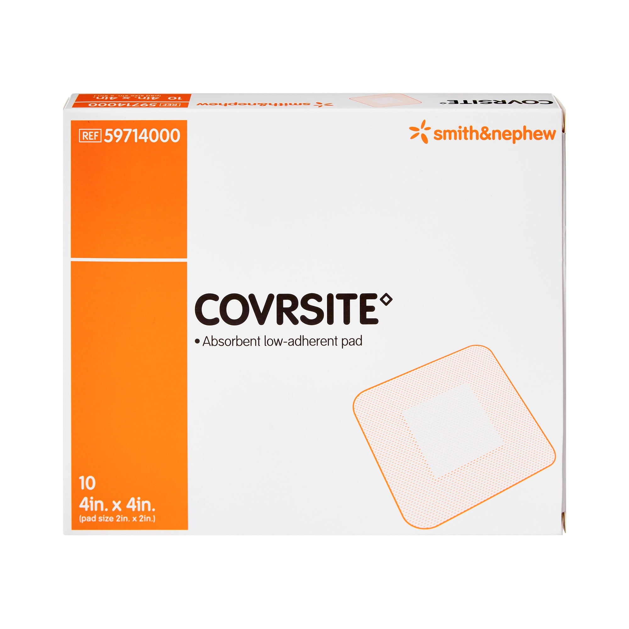 Composite Dressing Covrsite 4 X 4 Inch Square NonSterile Film Backing,Packaging Type- Box