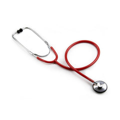 General Exam Stethoscope McKesson Red 1-Tube 21 Inch Tube Single Sided Chestpiece, Packaging Type- Each