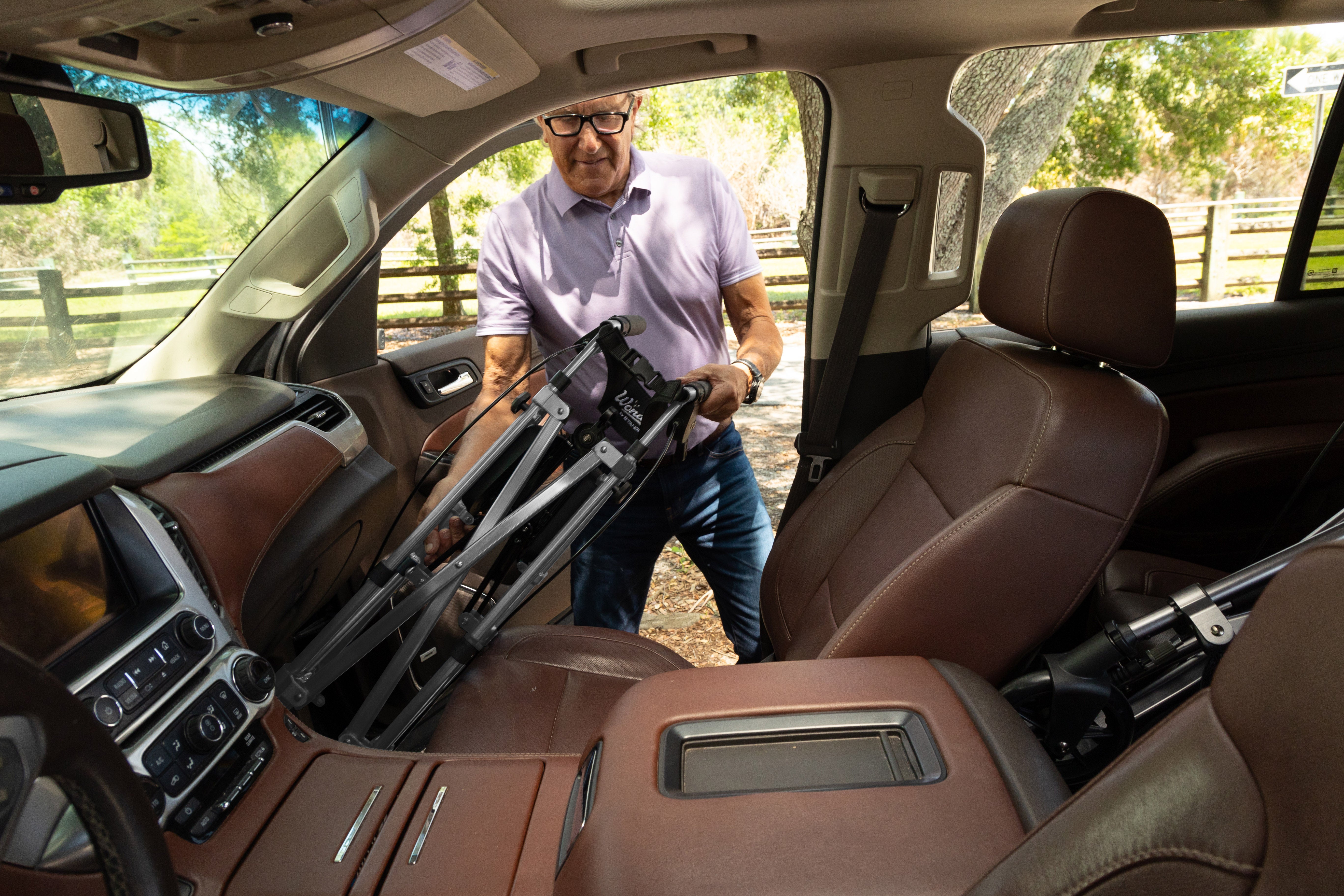 Wonder Rollator Plus with 8" Wheels - Lightweight & Durable Mobility Aid for Comfort & Stability. Ideal for Indoor & Outdoor Use. Easy to Maneuver & Fold.