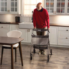 Wonder Rollator Plus with 8" Wheels - Lightweight & Durable Mobility Aid for Comfort & Stability. Ideal for Indoor & Outdoor Use. Easy to Maneuver & Fold.