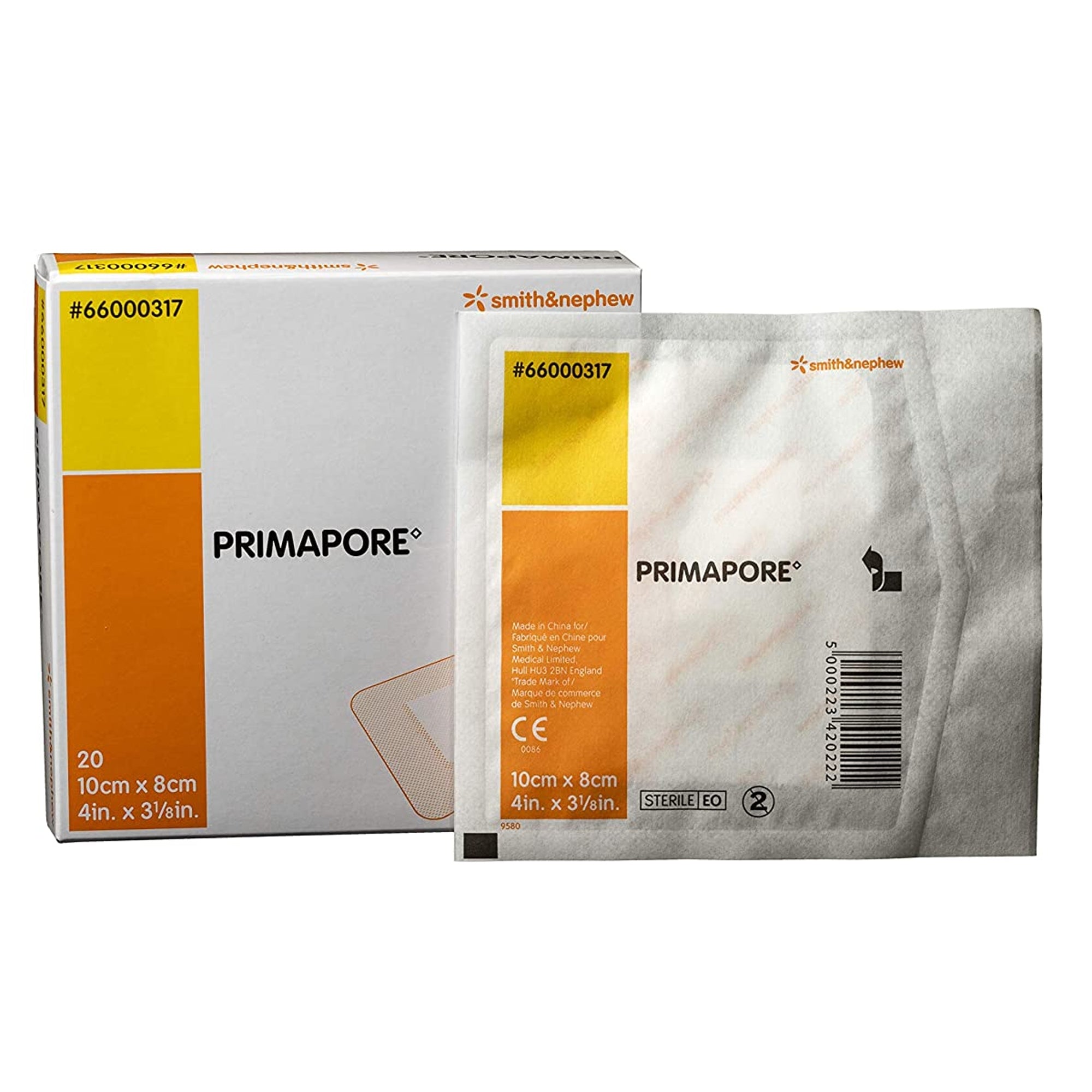 Island Dressing Primapore 3-1/8 X 4 Inch Rectangle Sterile Film Backing,Packaging Type- Box