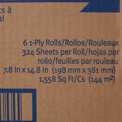 SofPull Perforated Center-Pull Paper Towels – White, 7-4/5 x 15 in, 320 Sheets/Roll (Case of 6)