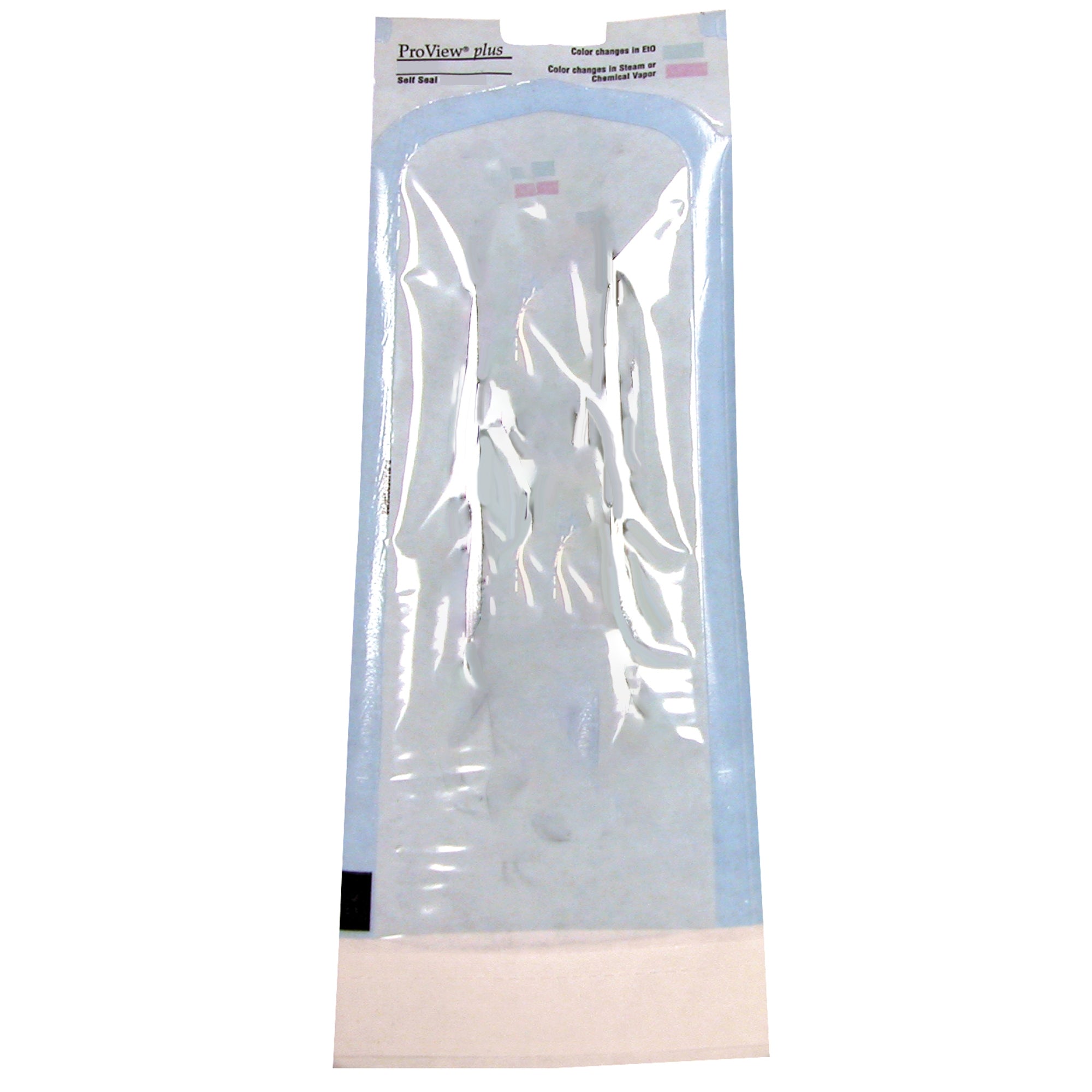 Sterilization Pouch ProView plus Gas / Steam / Chemical Vapor 3-1/2 X 5-1/4 Inch Transparent / Blue Self Seal Paper / Film, Packaging Type- Case