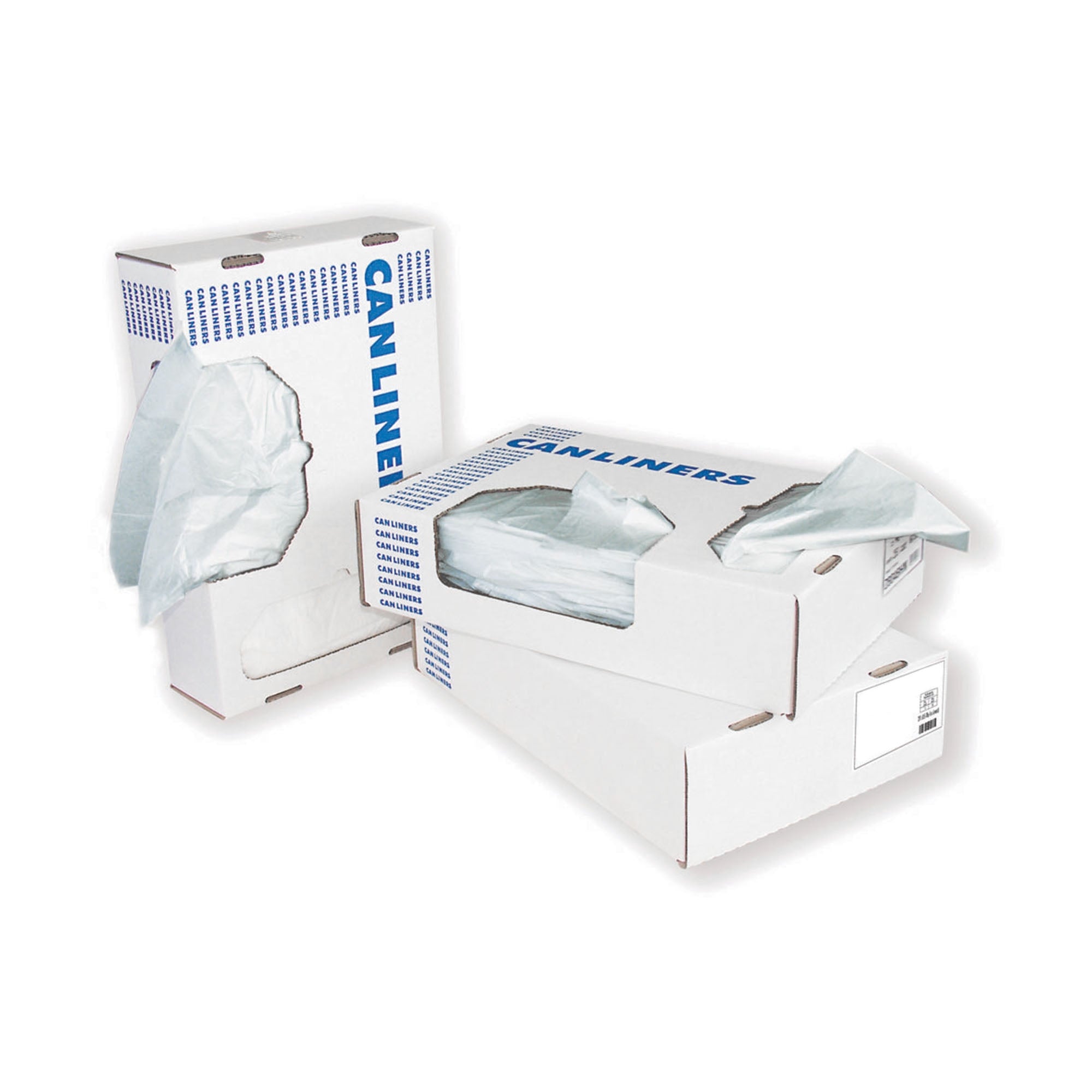 Trash Bag Heritage Super Tuf 45 gal. Clear LLDPE 0.90 mil 40 X 46 Inch Star Seal Bottom Flat Pack, Packaging Type- Case