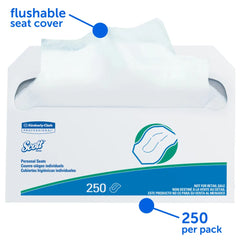 Toilet Seat Cover Scott Surpass Half Fold 14-1/2 X 17 Inch, Packaging Type- Case