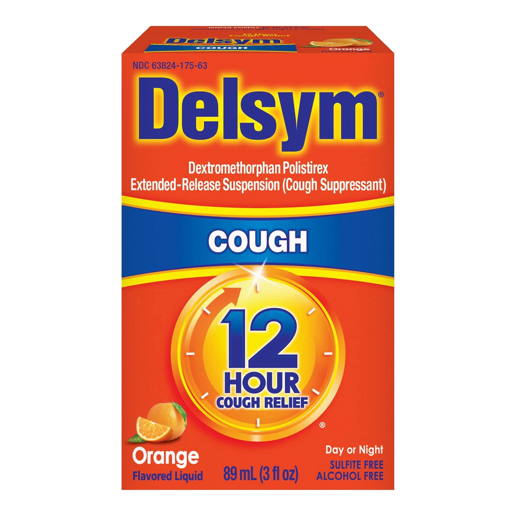 Cold and Cough Relief Delsym 30 mg / 5 mL Strength Liquid 3 oz.