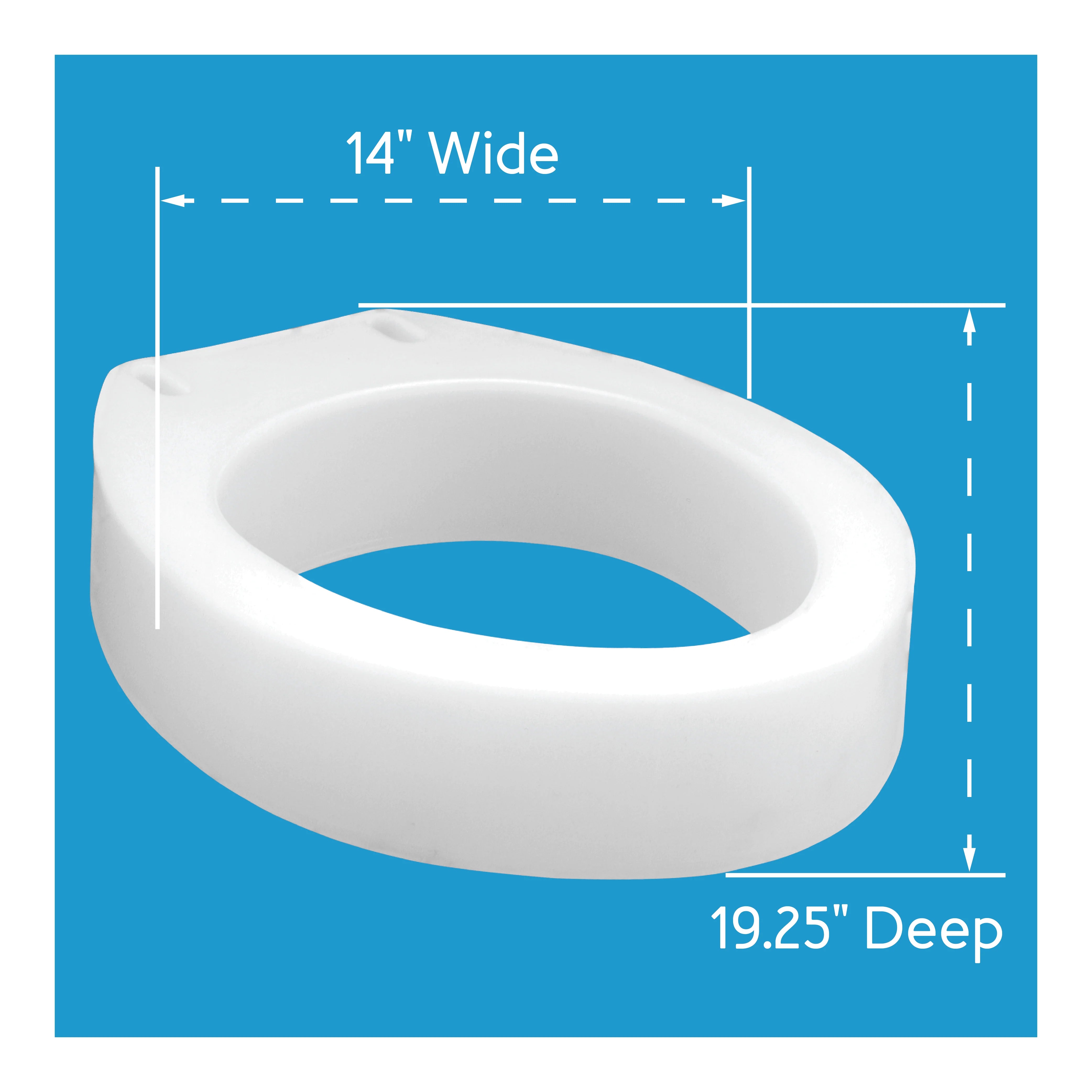 Carex Toilet Seat Riser Elongated