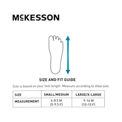 Dorsal Night Splint McKesson Large / X-Large Hook and Loop Closure Male 9 to 14 / Female 10 to 15 Foot