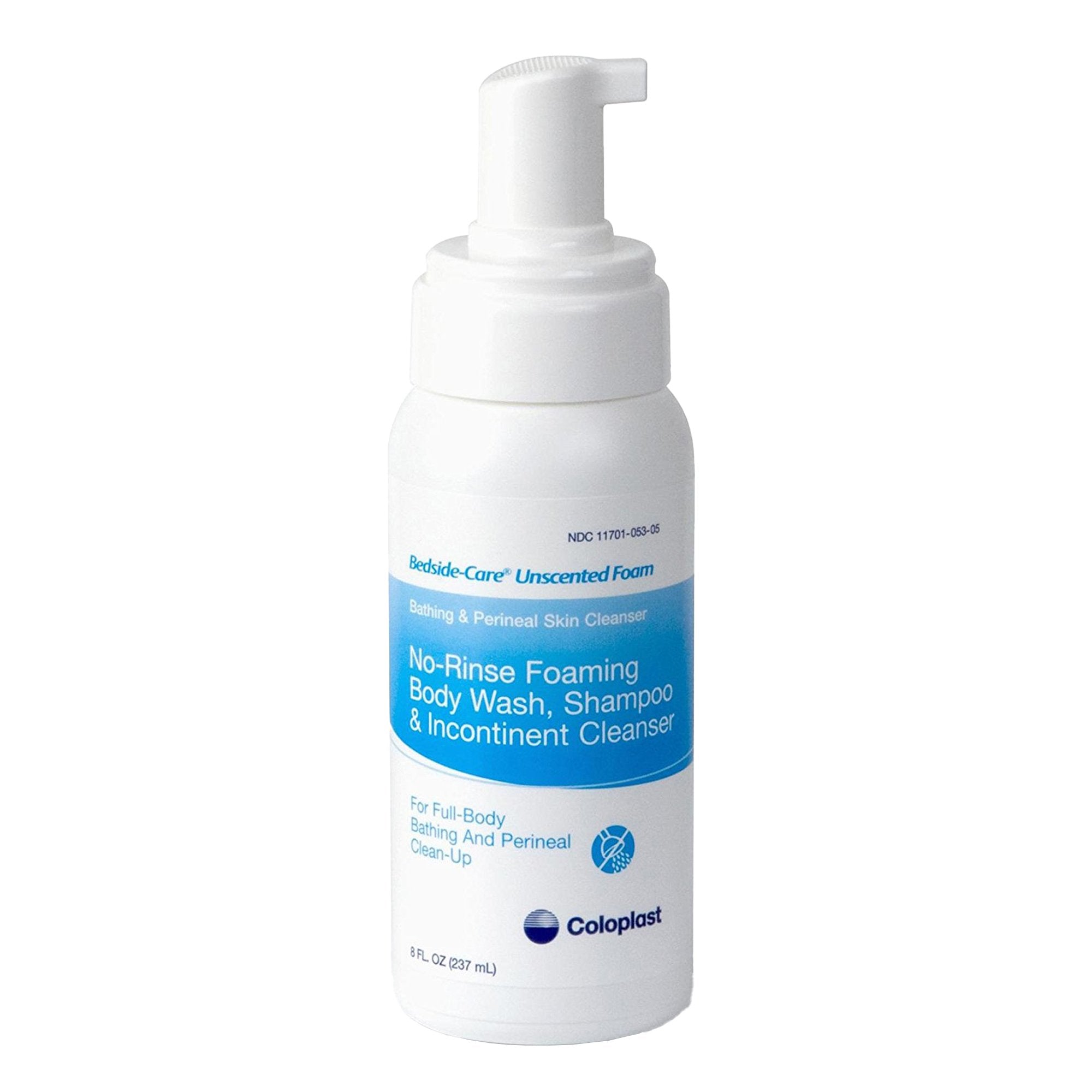 Rinse-Free Shampoo and Body Wash Bedside-Care 8.1 oz. Pump Bottle Unscented