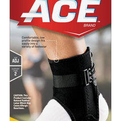 Ankle Brace with Side Stabilizers 3M Ace One Size Fits Most Lace Up Foot