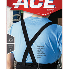 Occupational Back Support Ace One Size Fits Most Hook and Loop Closure Up to 48 Inch Waist Circumference 9 Inch Height Adult