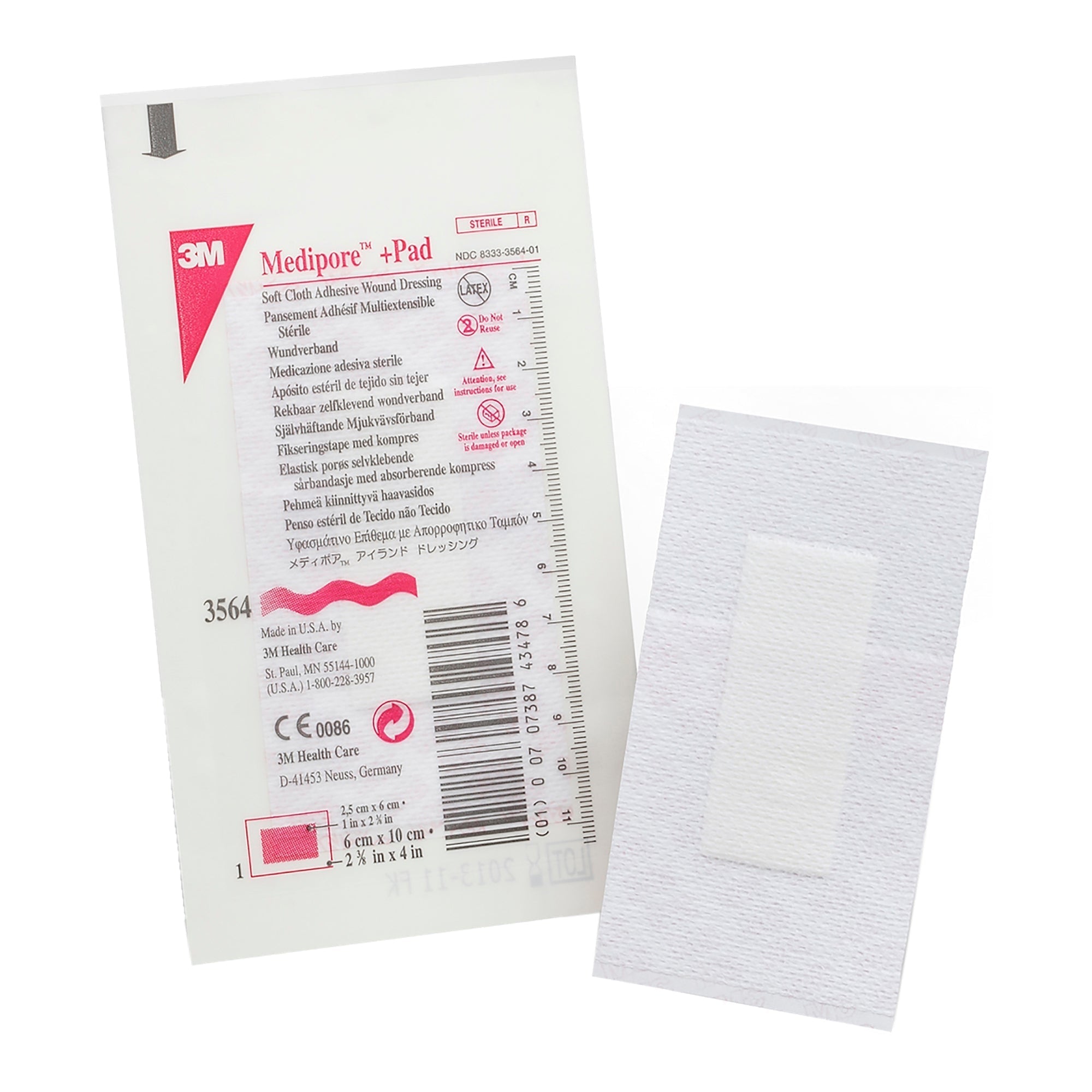 3m medipore pad soft cloth dressings 2 3 8 x 4 inch white 3m medipore composite dressing mk315359bx