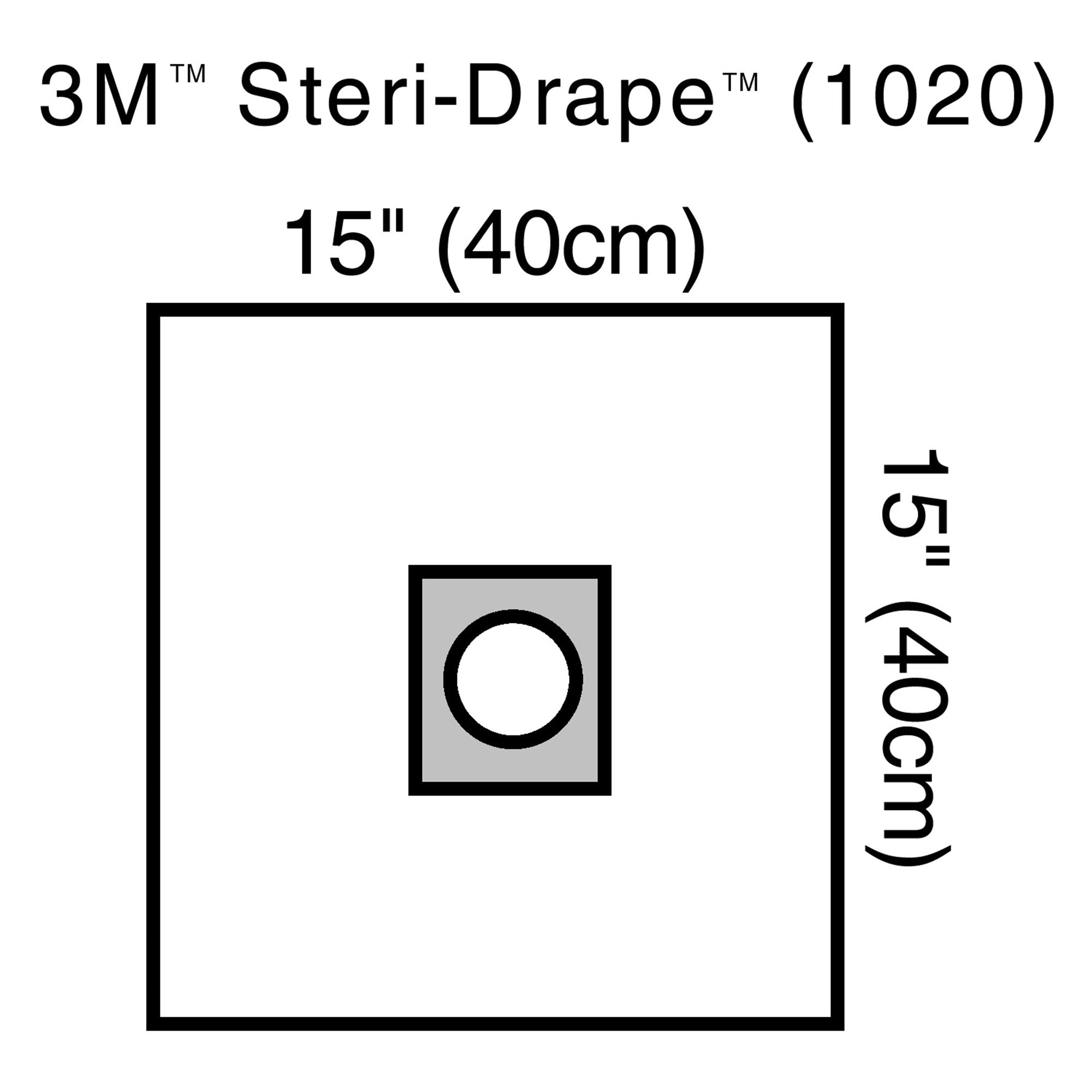 EENT Drape 3M Steri Drape Small Drape with Aperture 15 W X 15 L Inch Sterile