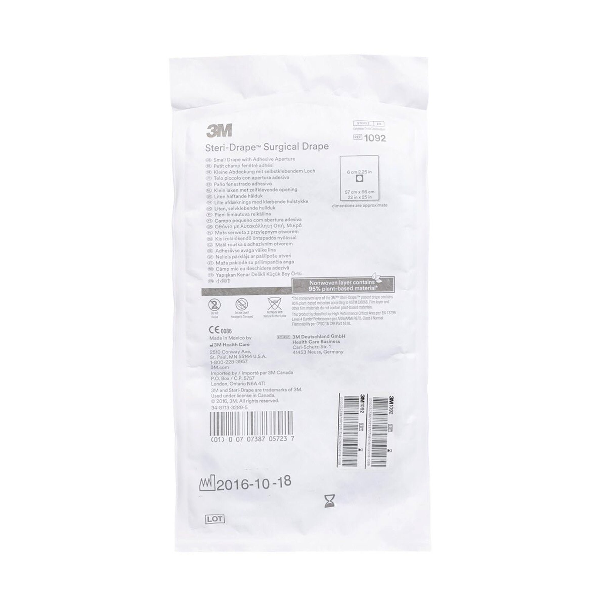 3m steri drape sterile small surgical drape 22 x 25 inch 3m steri drape surgical drape mk5727bx