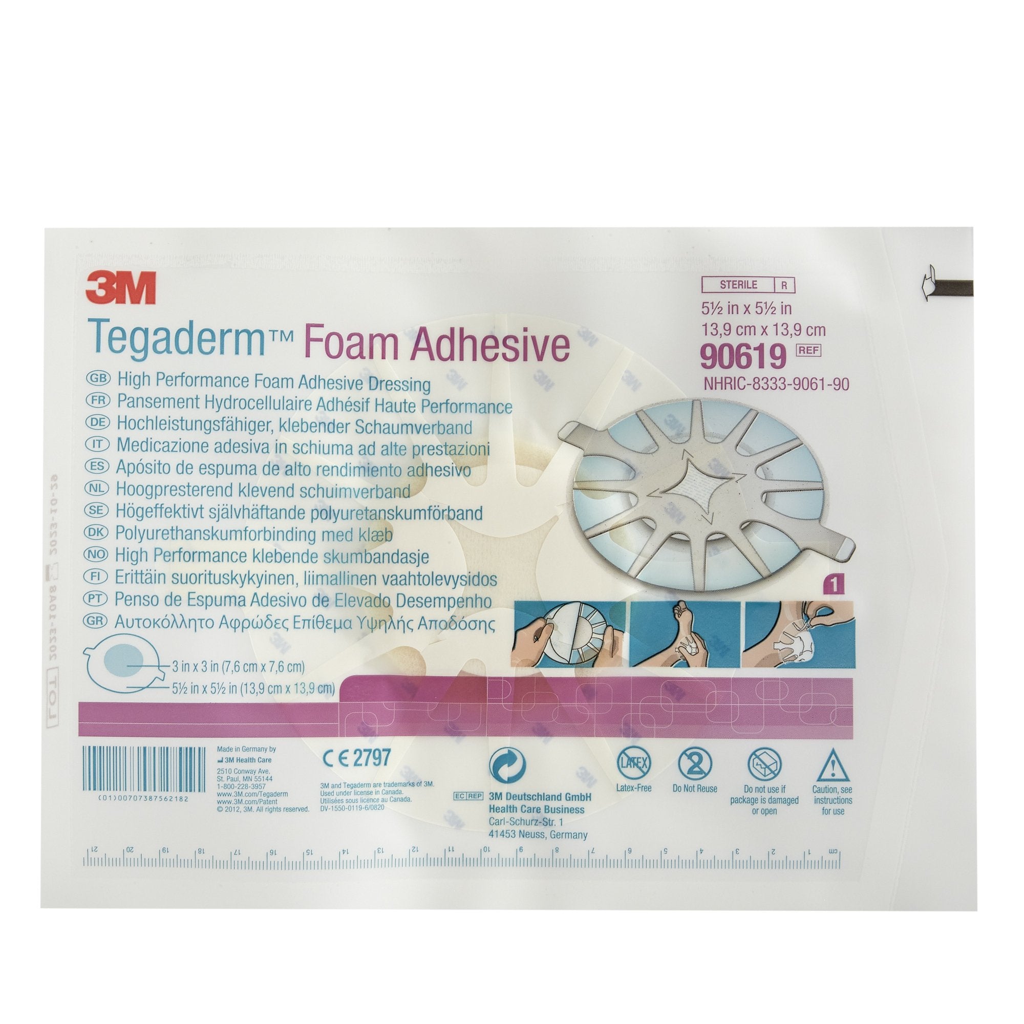 3m tegaderm high performance adhesive w border foam dressing 13 9 x 13 9 cm 3m tegaderm high performance foam dressing mk472010ea