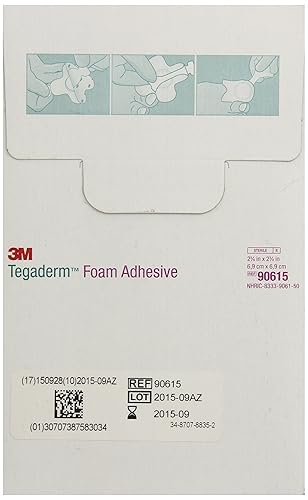 3m tegaderm high performance adhesive with border foam dressing 2 x 2 inch 3m tegaderm high performance foam dressing mk695851ea