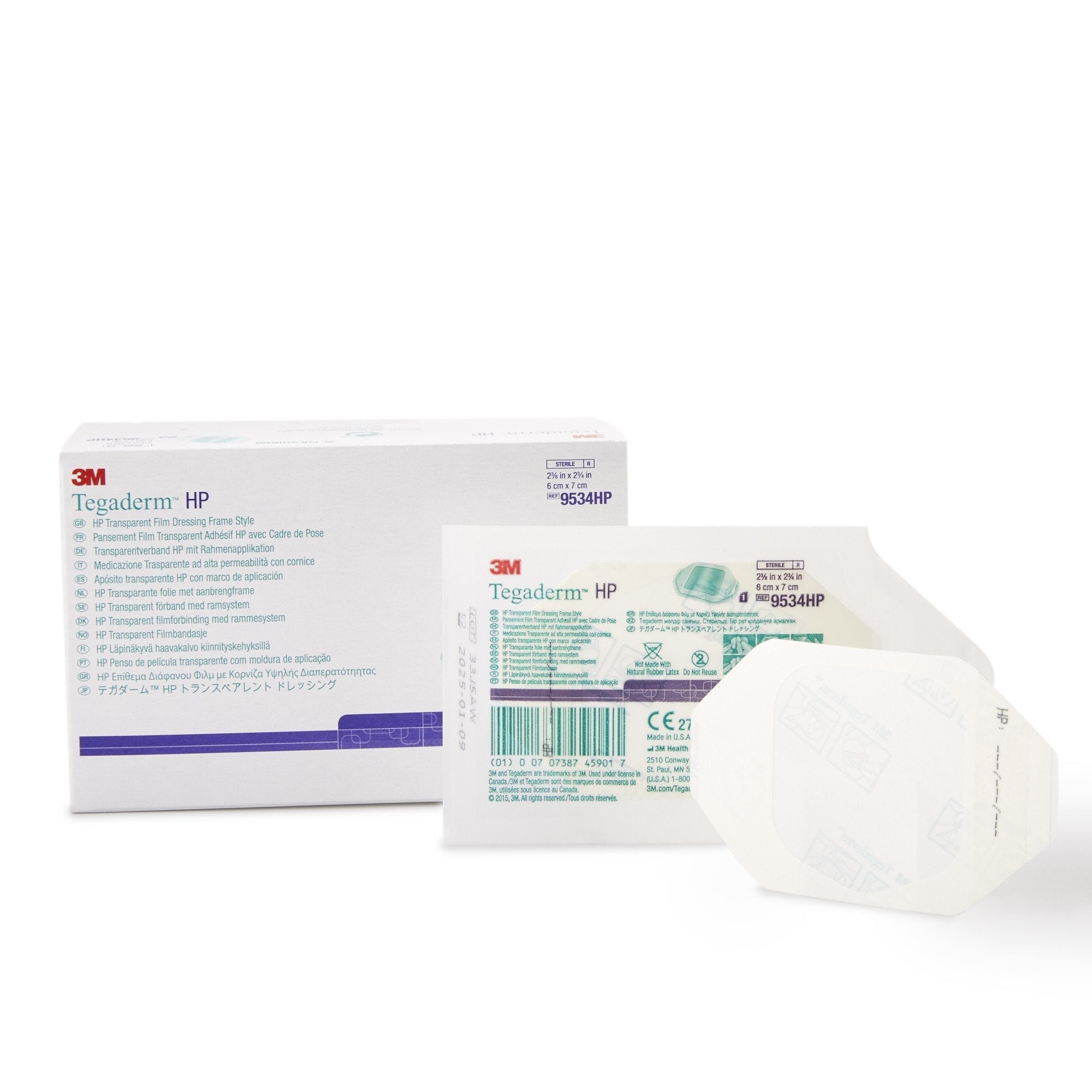 Transparent Film Dressing 3M Tegaderm HP 2 3/8 X 2 3/4 Inch Frame Style Delivery Rectangle Sterile