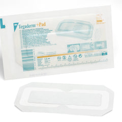 Transparent Film Dressing with Pad 3M Tegaderm 3 1/2 X 8 Inch Frame Style Delivery Rectangle Sterile