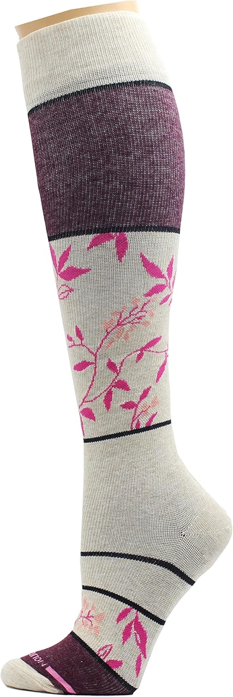 4 Pairs Therapeutic Graduated Compression Women'S Knee Hi Socks