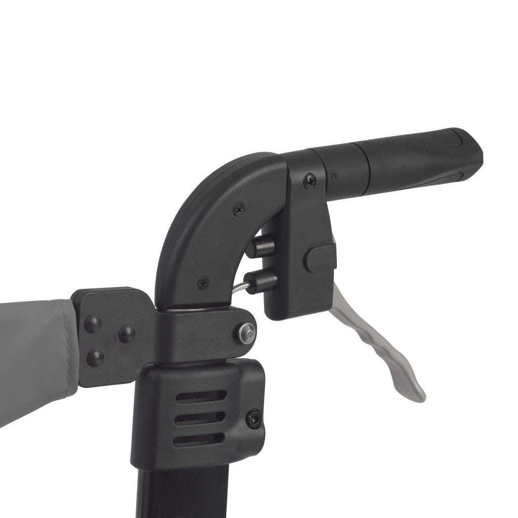 4 wheel rollator drive nitro black adjustable height folding aluminum