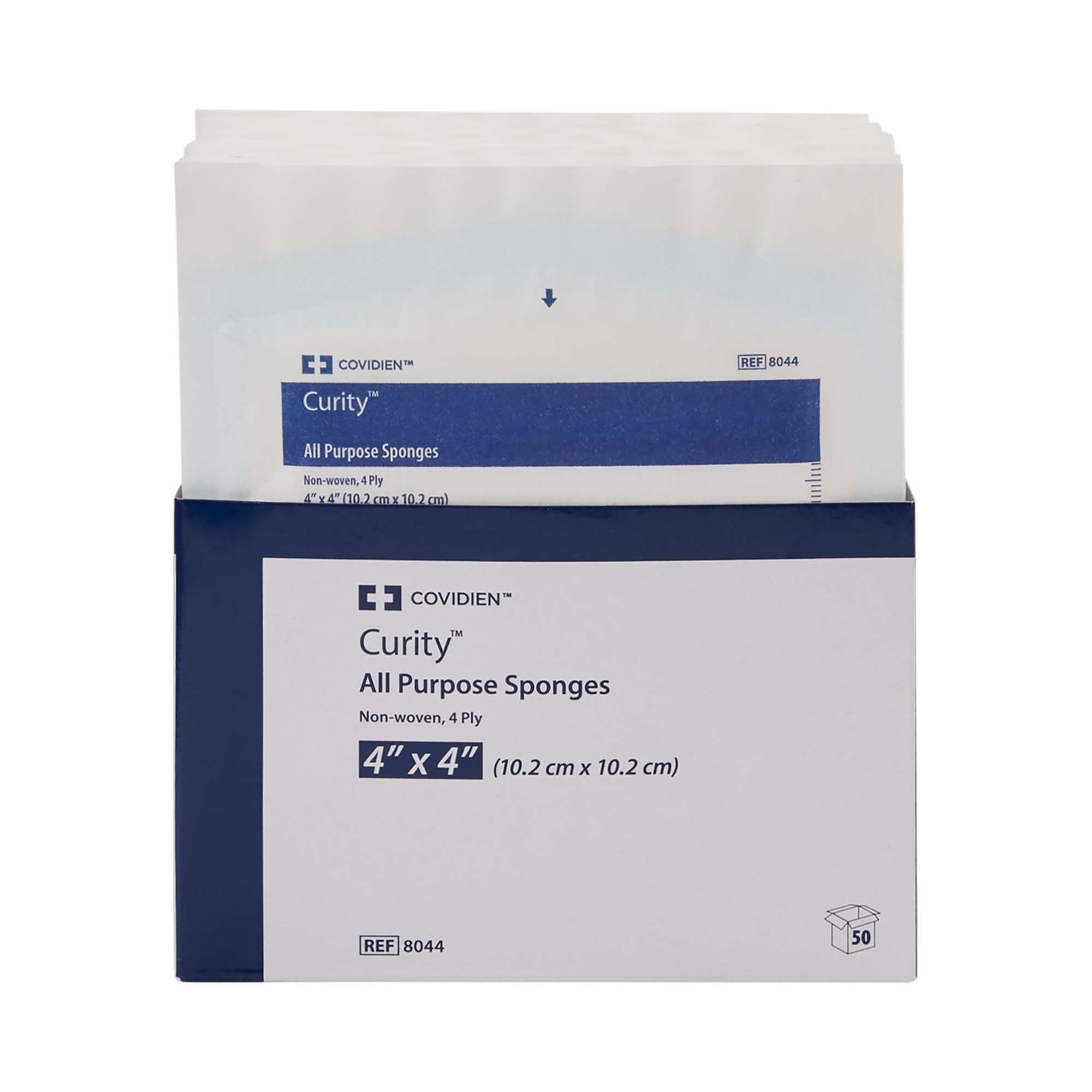 Nonwoven Sponge Curity 4 X 4 Inch 4-Ply Sterile 2 per Pack, Packaging Type- Case