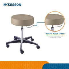 Exam Stool McKesson Backless Pneumatic Height Adjustment 5 Casters Clamshell, Packaging Type- Each