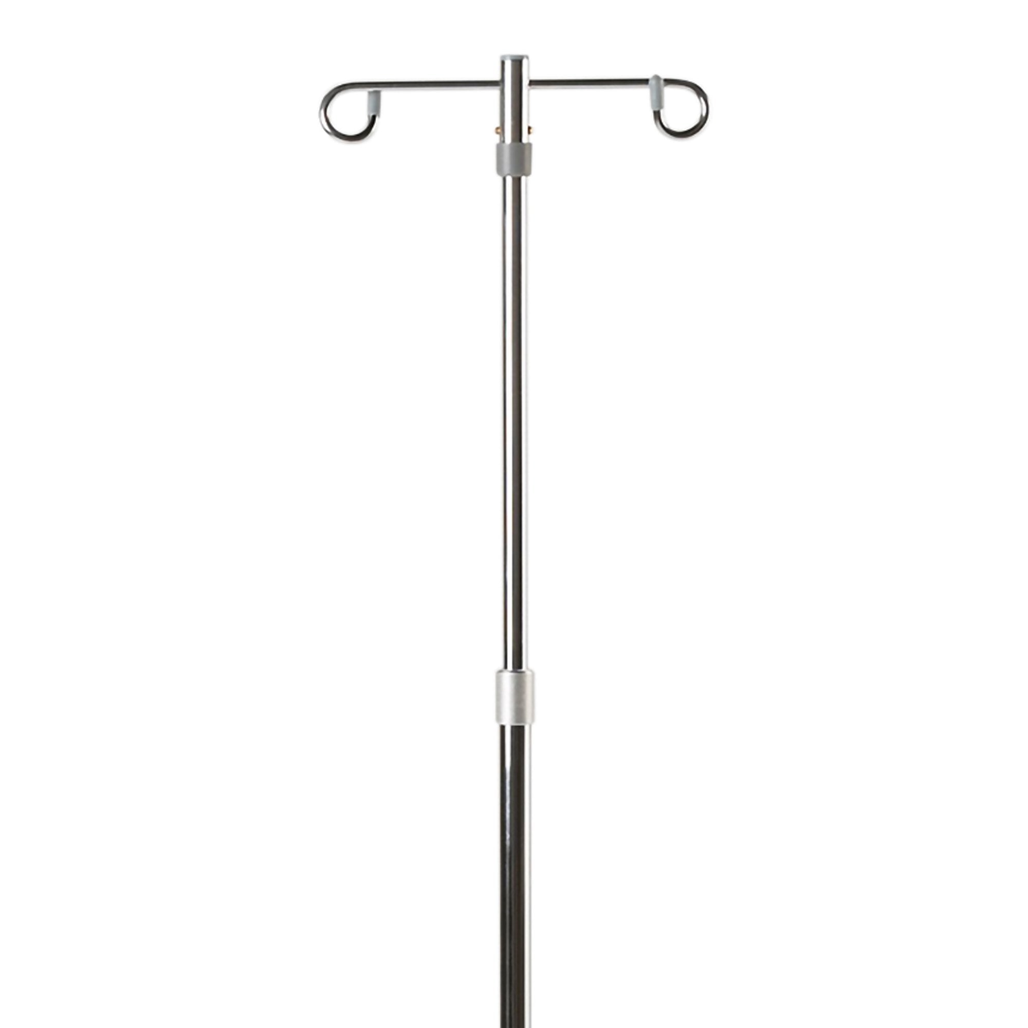 IV Stand Floor Stand 2 Hooks 4 Legs with Casters,Packaging Type- Each