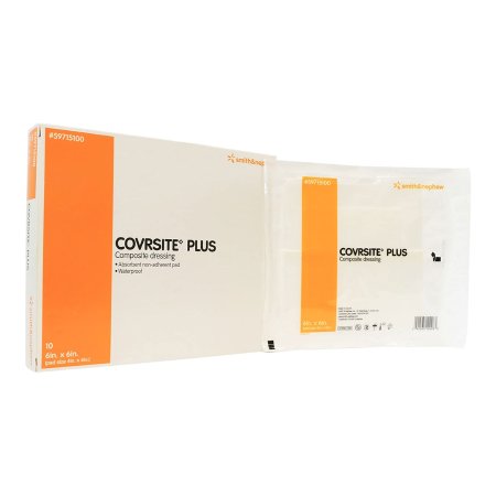 Composite Dressing COVRSITE Plus 6 X 6 Inch Square NonSterile Film Backing,Packaging Type- Box