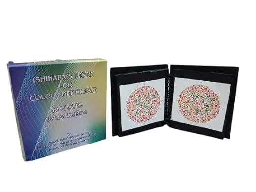 ishihara 38 plate chart book for color blindness